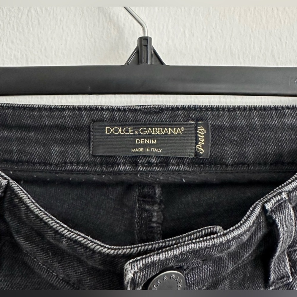 Black | denim | skinny straight | luxury | designer dolce y gabbana jean